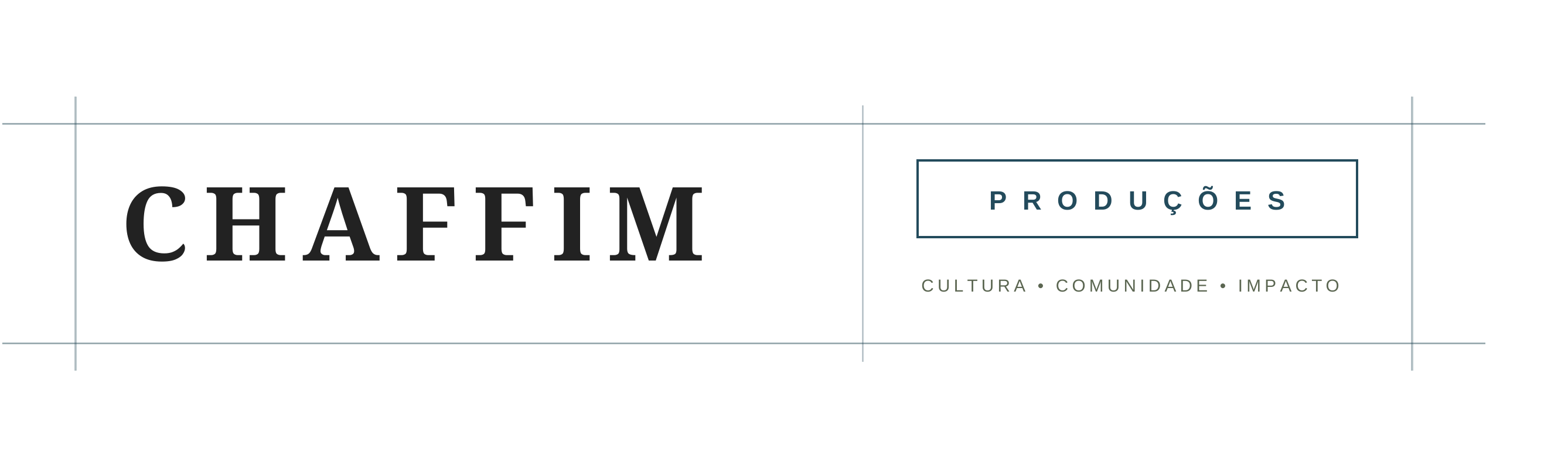 Chaffim Produções — Cultura, Comunidade, Impacto