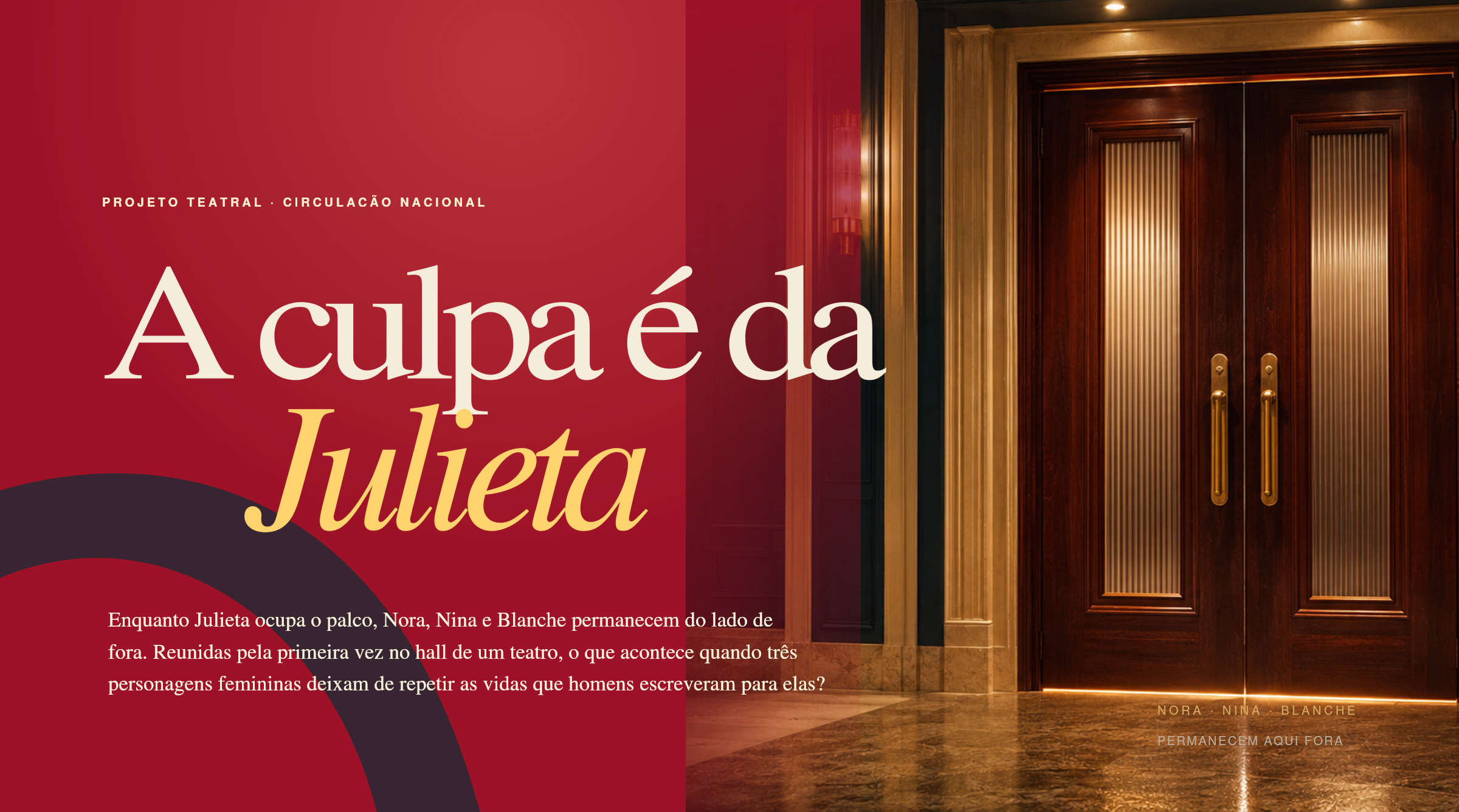 Capa do projeto A Culpa é da Julieta