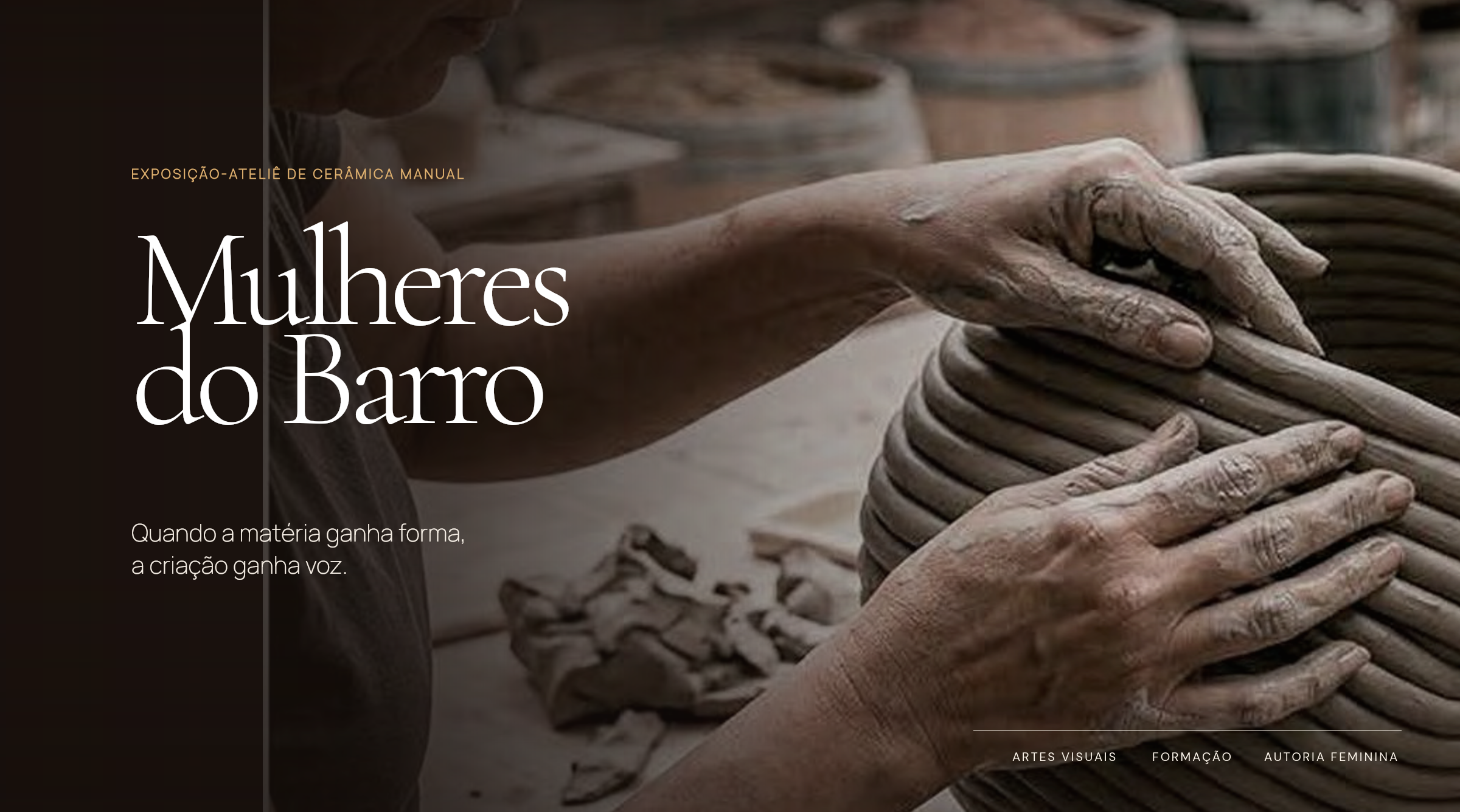 Capa do projeto Mulheres do Barro